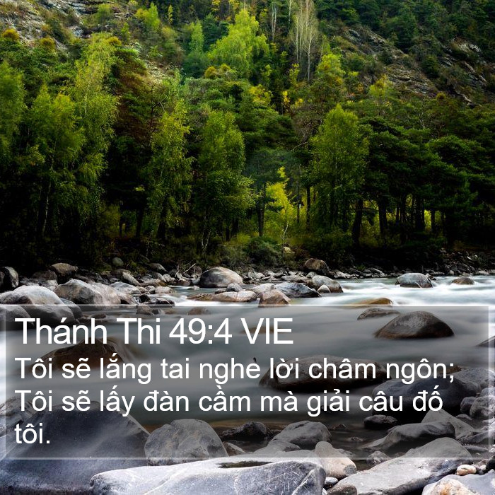 Thánh Thi 49:4 VIE Bible Study