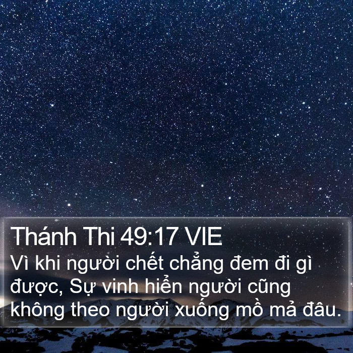 Thánh Thi 49:17 VIE Bible Study