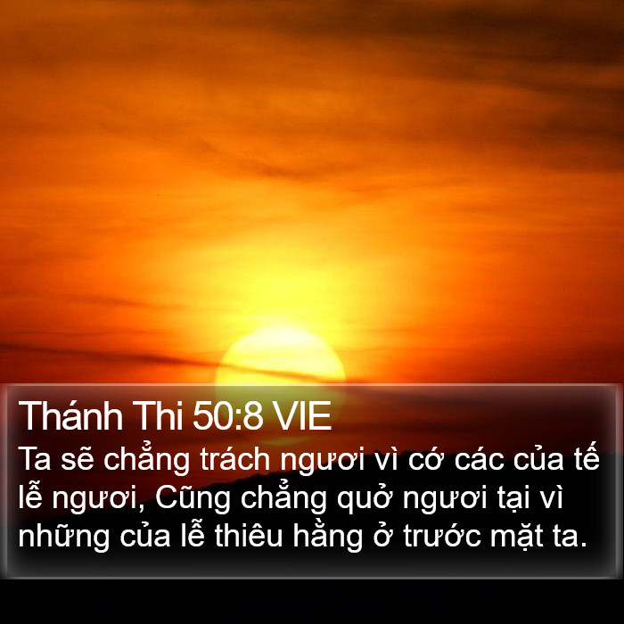 Thánh Thi 50:8 VIE Bible Study