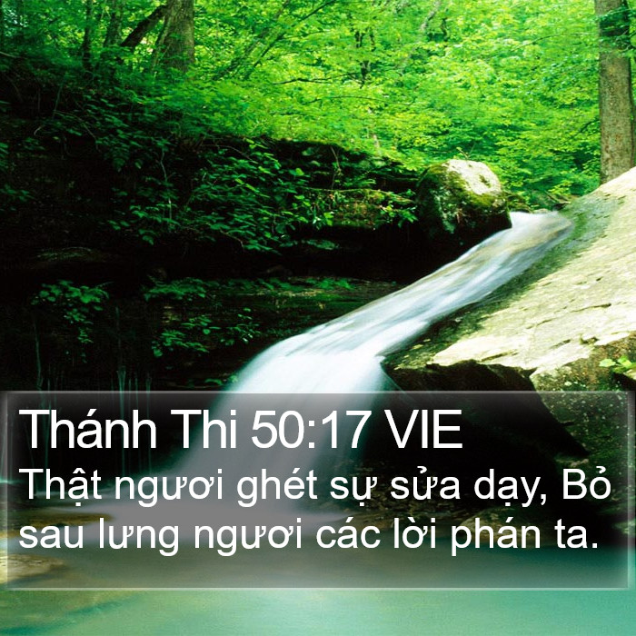 Thánh Thi 50:17 VIE Bible Study