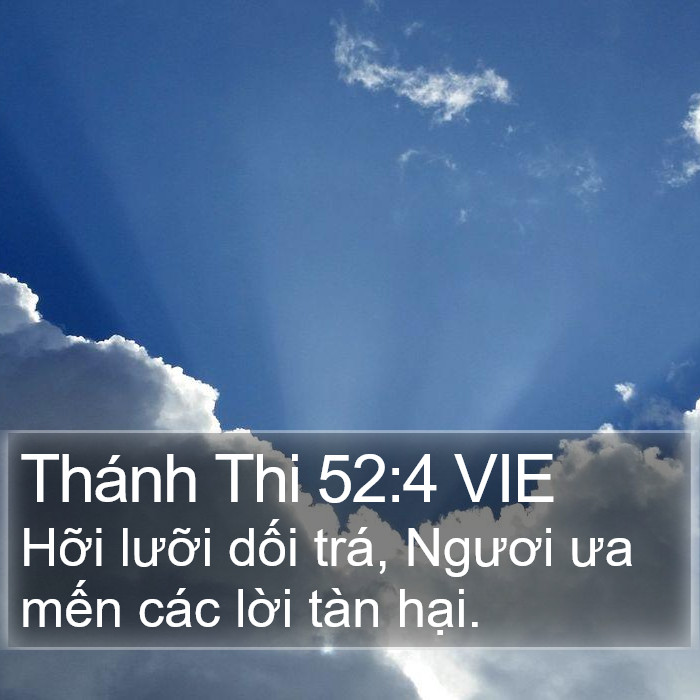 Thánh Thi 52:4 VIE Bible Study