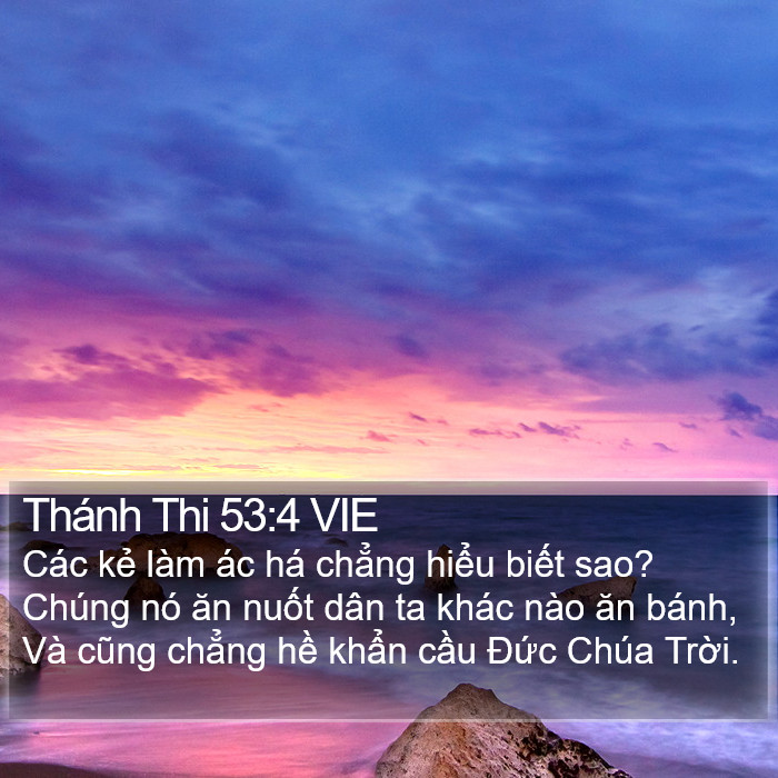 Thánh Thi 53:4 VIE Bible Study