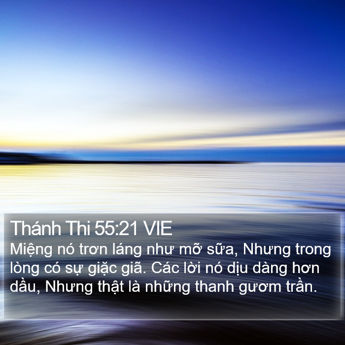 Thánh Thi 55:21 VIE Bible Study