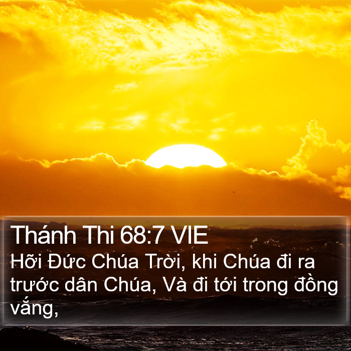 Thánh Thi 68:7 VIE Bible Study