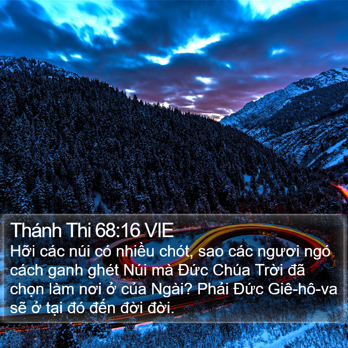 Thánh Thi 68:16 VIE Bible Study