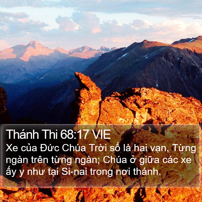 Thánh Thi 68:17 VIE Bible Study