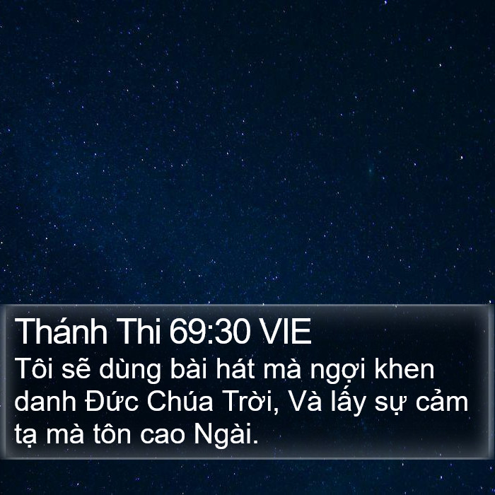 Thánh Thi 69:30 VIE Bible Study