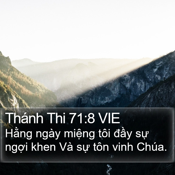 Thánh Thi 71:8 VIE Bible Study