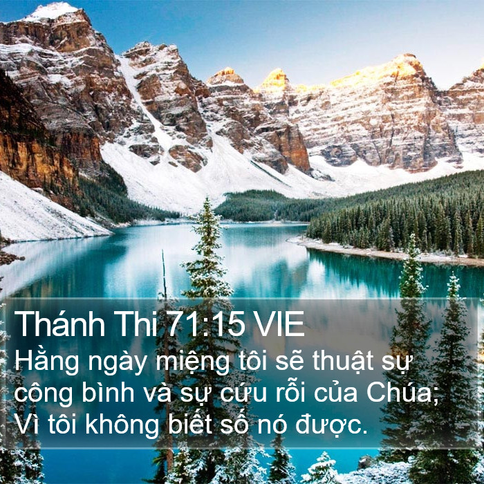 Thánh Thi 71:15 VIE Bible Study