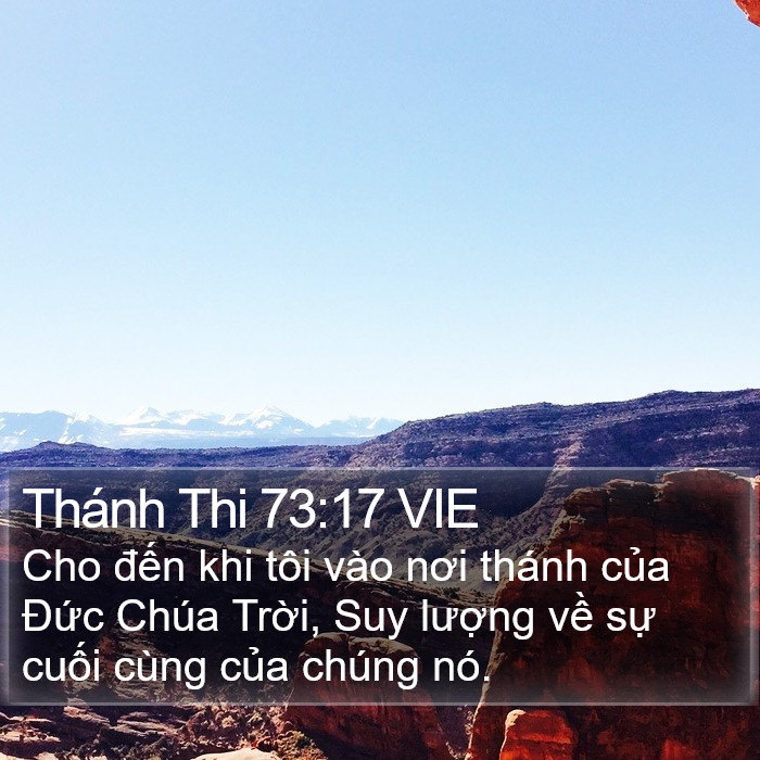 Thánh Thi 73:17 VIE Bible Study