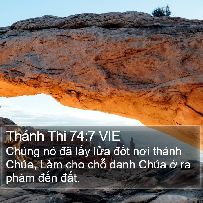 Thánh Thi 74:7 VIE Bible Study