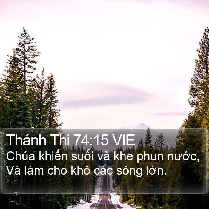 Thánh Thi 74:15 VIE Bible Study