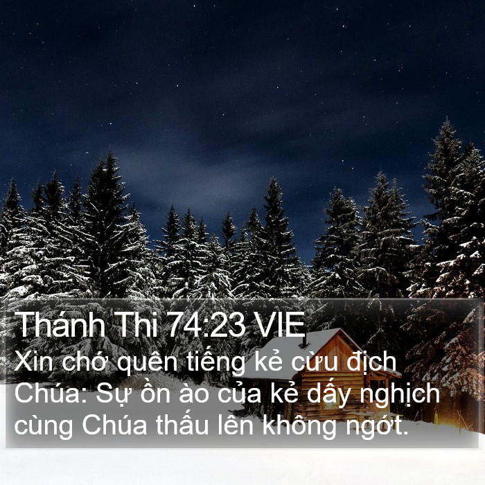 Thánh Thi 74:23 VIE Bible Study