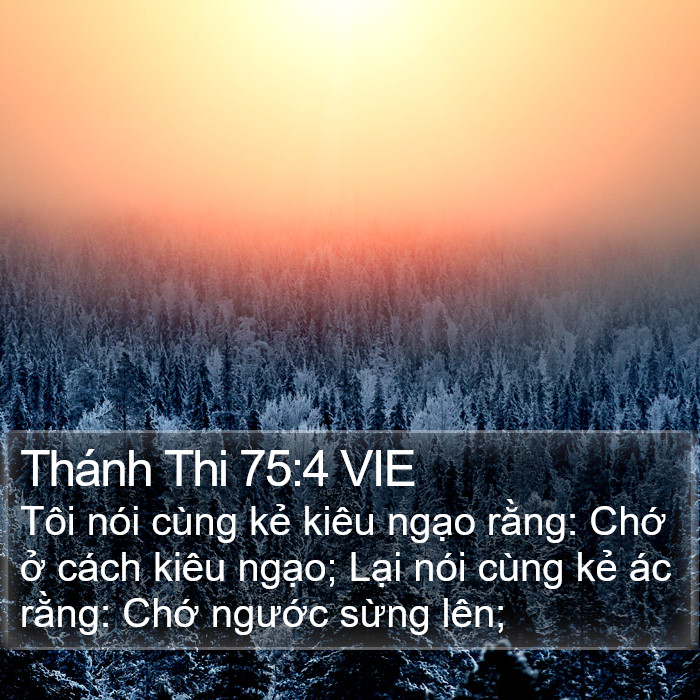 Thánh Thi 75:4 VIE Bible Study