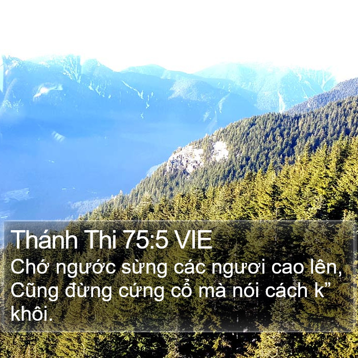 Thánh Thi 75:5 VIE Bible Study