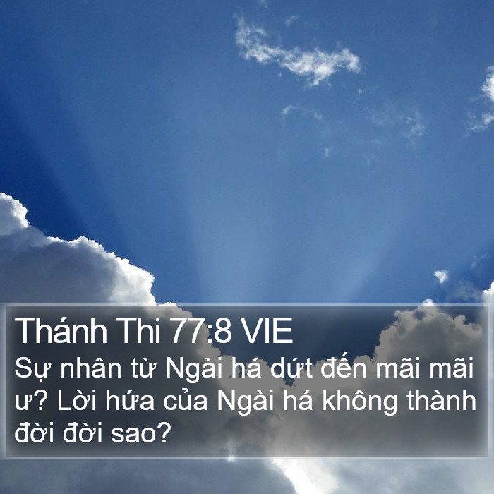 Thánh Thi 77:8 VIE Bible Study