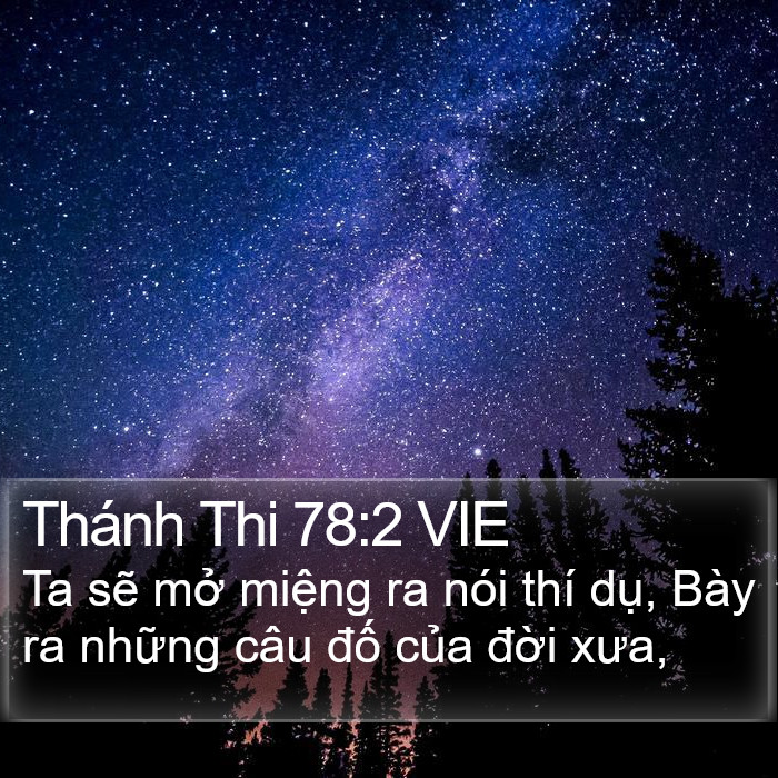 Thánh Thi 78:2 VIE Bible Study