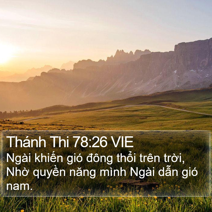 Thánh Thi 78:26 VIE Bible Study