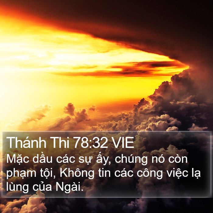 Thánh Thi 78:32 VIE Bible Study