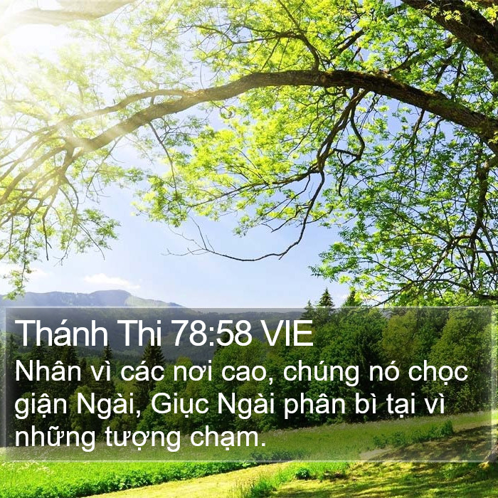 Thánh Thi 78:58 VIE Bible Study