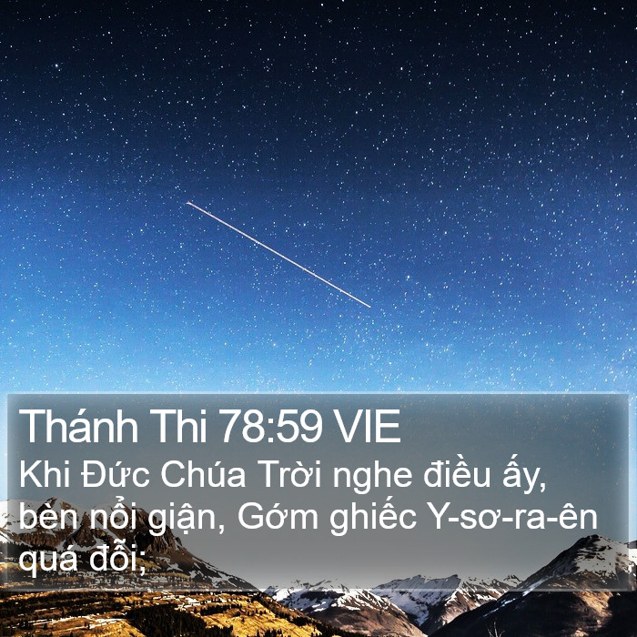 Thánh Thi 78:59 VIE Bible Study