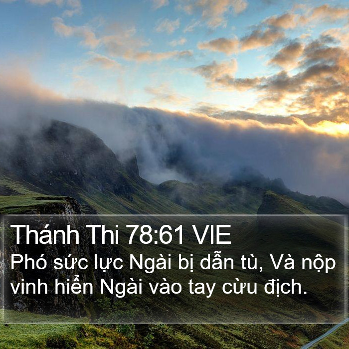 Thánh Thi 78:61 VIE Bible Study