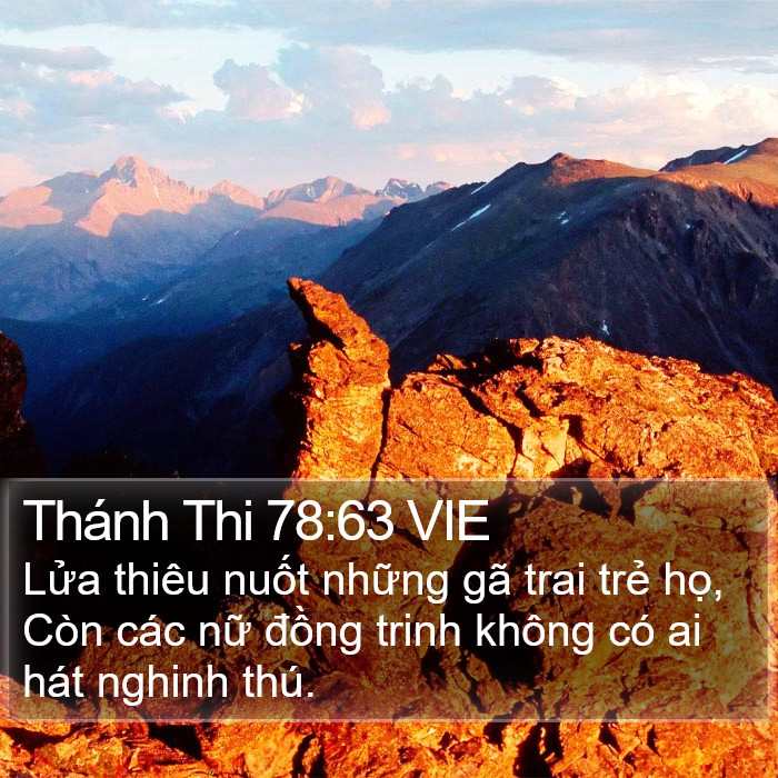 Thánh Thi 78:63 VIE Bible Study