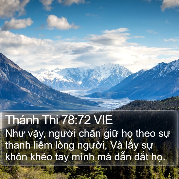 Thánh Thi 78:72 VIE Bible Study