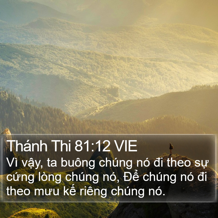 Thánh Thi 81:12 VIE Bible Study