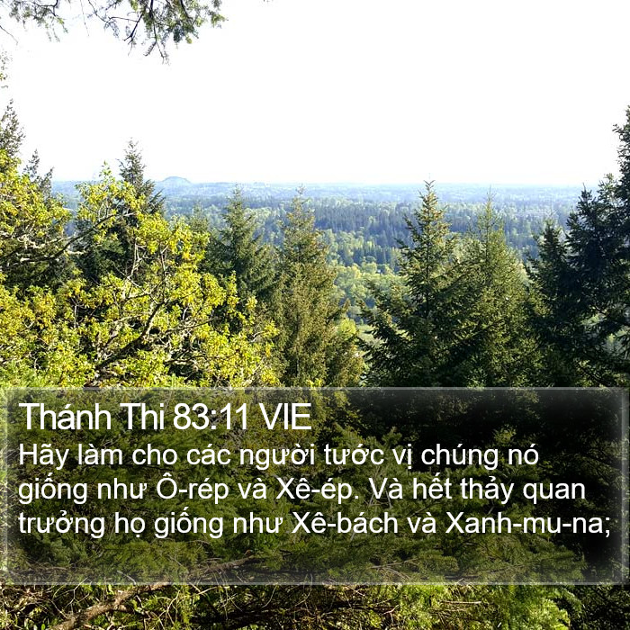 Thánh Thi 83:11 VIE Bible Study