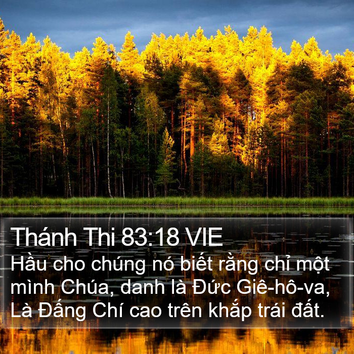 Thánh Thi 83:18 VIE Bible Study