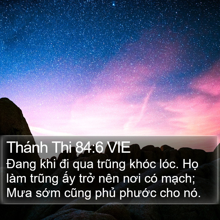 Thánh Thi 84:6 VIE Bible Study