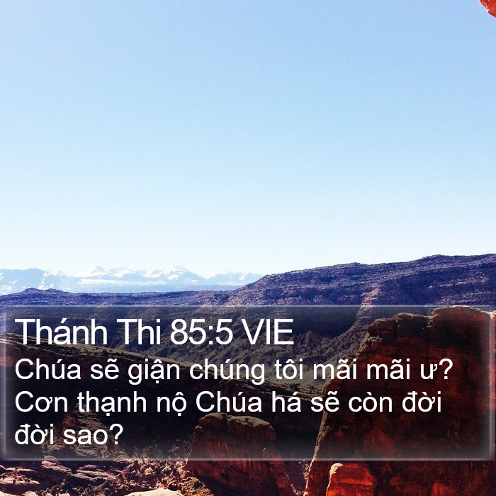 Thánh Thi 85:5 VIE Bible Study