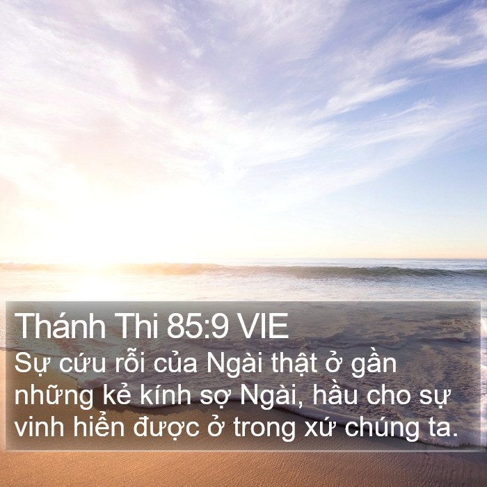Thánh Thi 85:9 VIE Bible Study