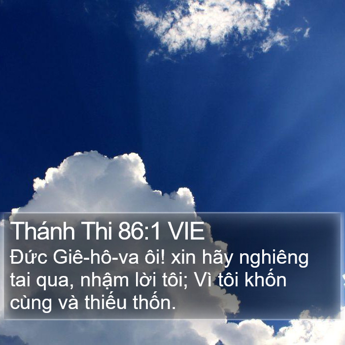 Thánh Thi 86:1 VIE Bible Study