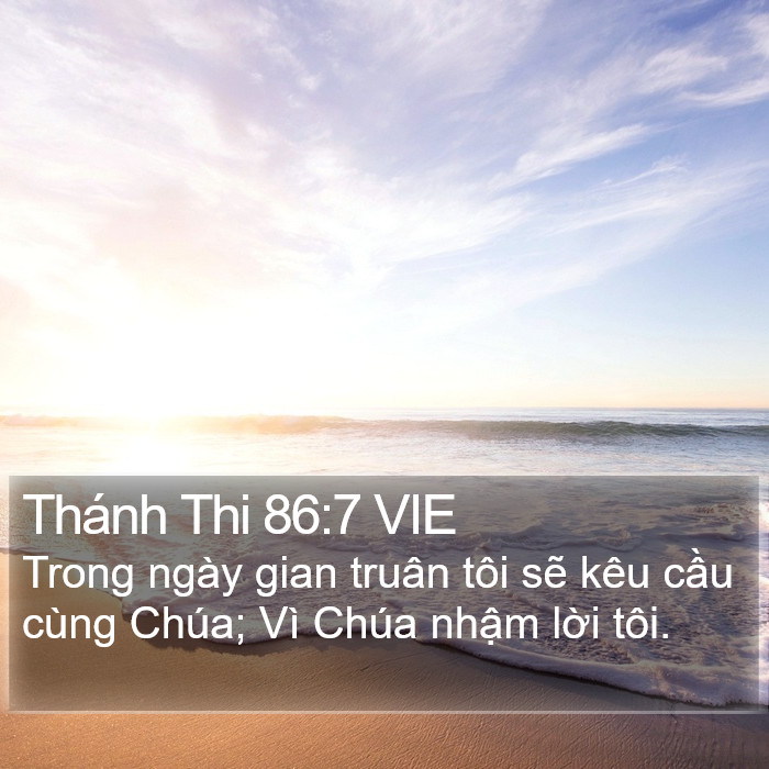 Thánh Thi 86:7 VIE Bible Study