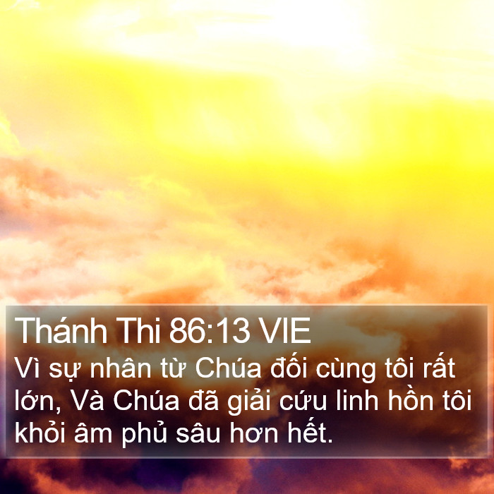 Thánh Thi 86:13 VIE Bible Study