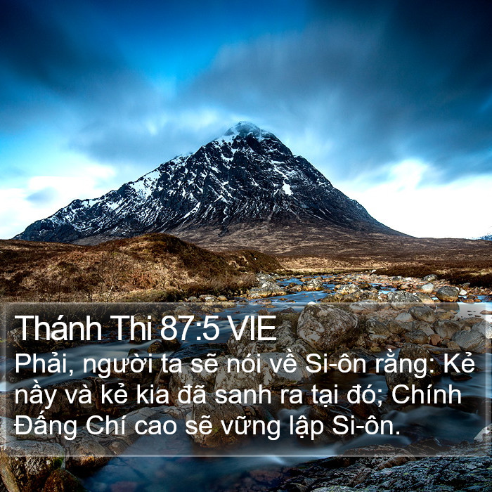 Thánh Thi 87:5 VIE Bible Study