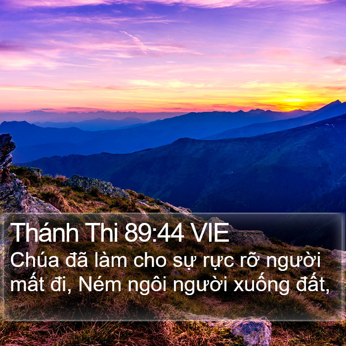 Thánh Thi 89:44 VIE Bible Study