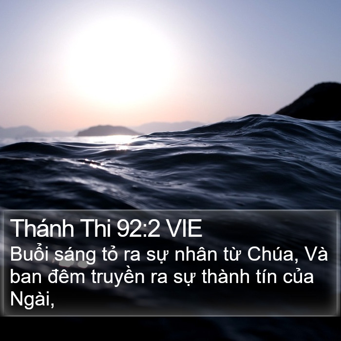 Thánh Thi 92:2 VIE Bible Study