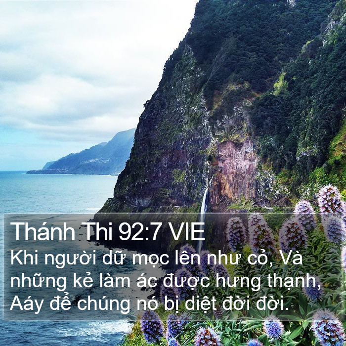 Thánh Thi 92:7 VIE Bible Study