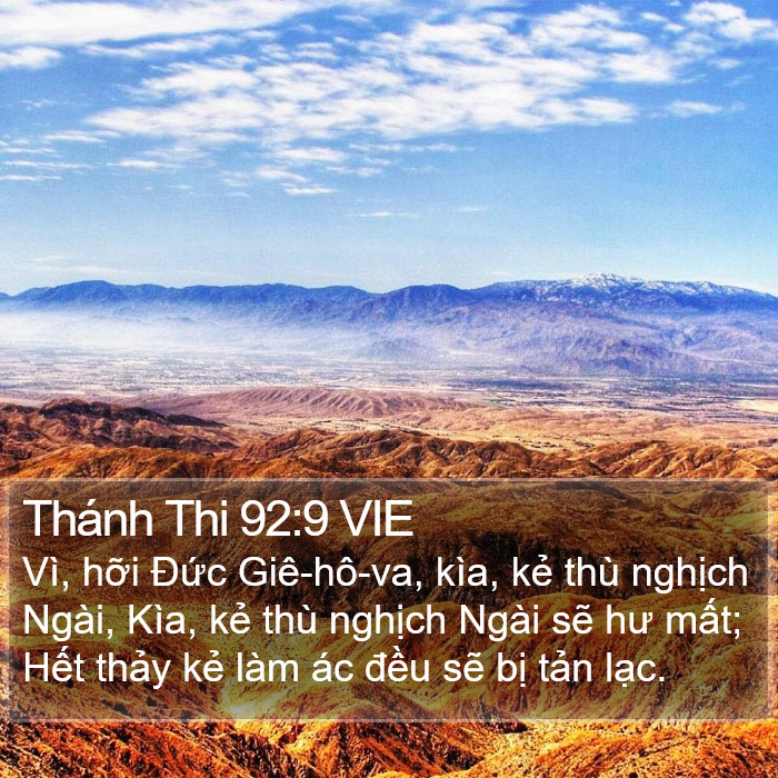 Thánh Thi 92:9 VIE Bible Study