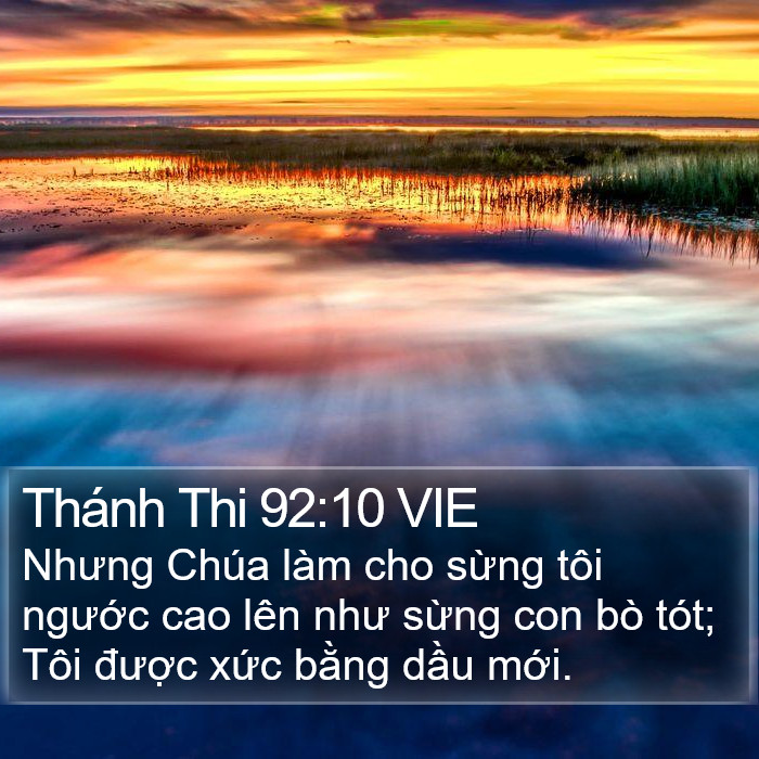 Thánh Thi 92:10 VIE Bible Study