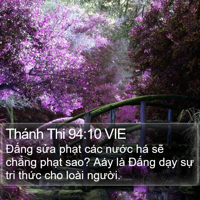 Thánh Thi 94:10 VIE Bible Study