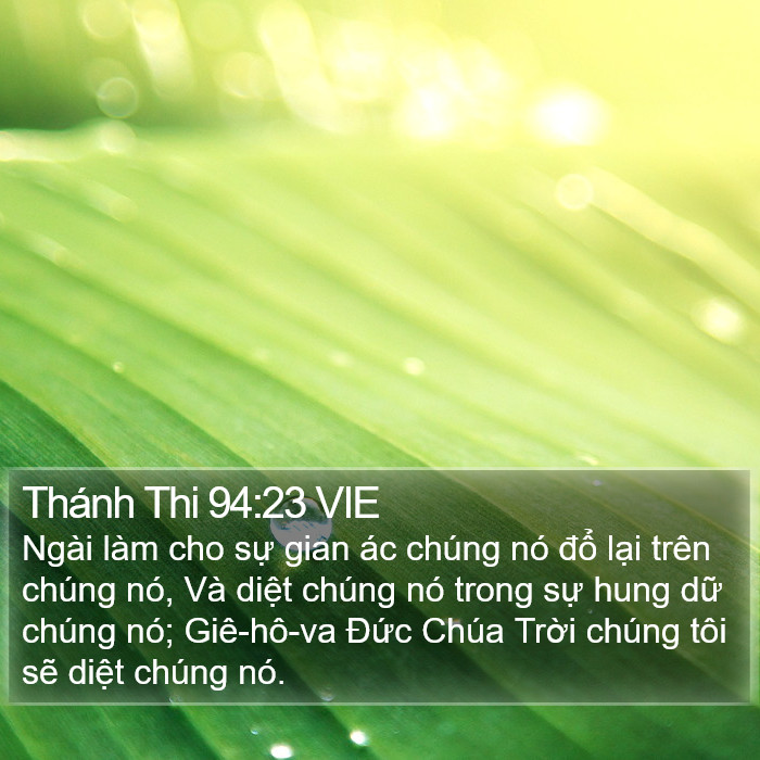 Thánh Thi 94:23 VIE Bible Study