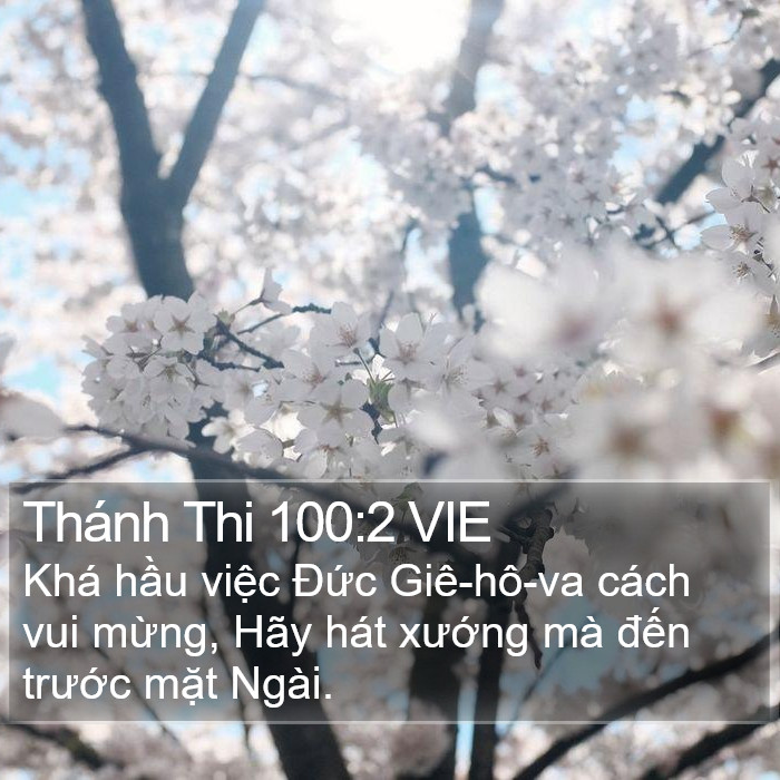 Thánh Thi 100:2 VIE Bible Study