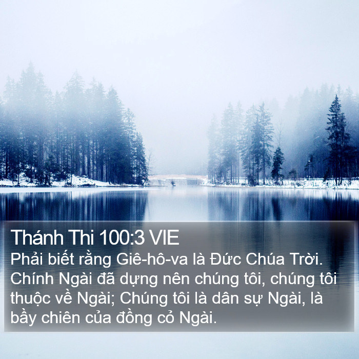 Thánh Thi 100:3 VIE Bible Study