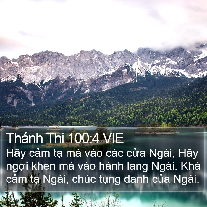 Thánh Thi 100:4 VIE Bible Study