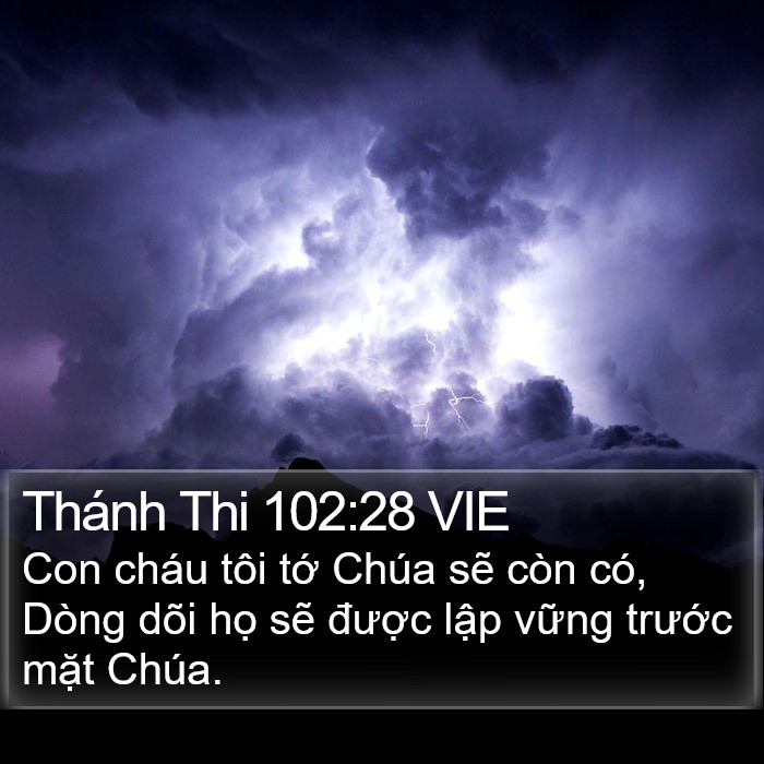 Thánh Thi 102:28 VIE Bible Study