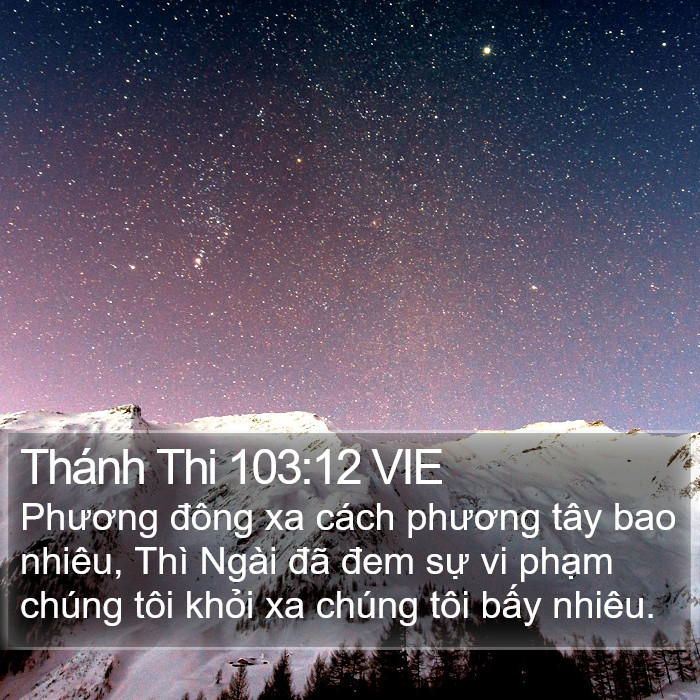 Thánh Thi 103:12 VIE Bible Study